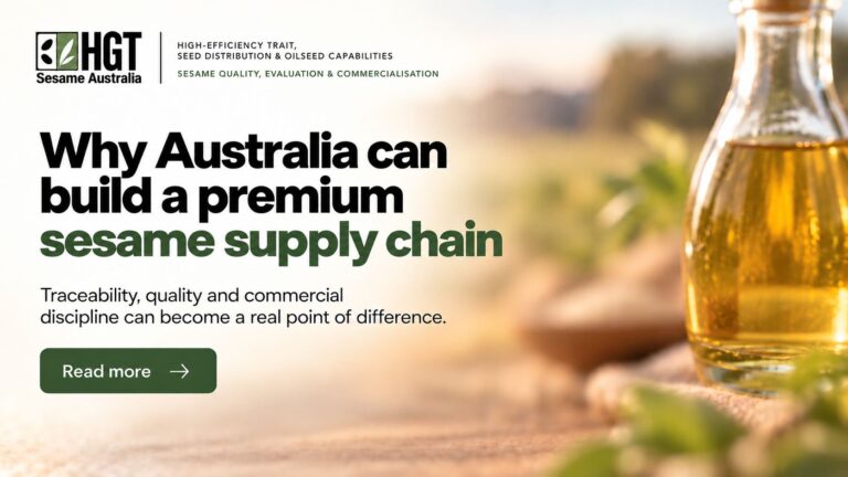 Premium sesame supply chain